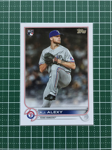 ★TOPPS MLB 2022 SERIES 2 #547 A.J. ALEXY［TEXAS RANGERS］ベースカード「BASE」ルーキー「RC」★