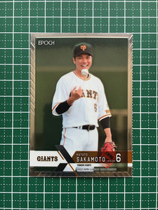 ★EPOCH 2022 NPB プロ野球カード LUXURY COLLECTION #019 坂本勇人［読売ジャイアンツ／巨人］レギュラーカード★