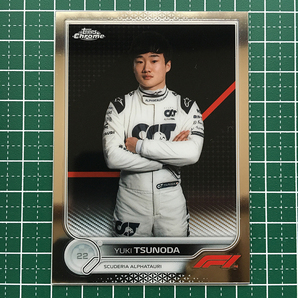 ★TOPPS CHROME 2022 FORMULA 1 F1 #61 角田裕毅／YUKI TSUNODA［SCUDERIA ALPHATAURI］ベースカード「F1 DRIVERS」★の画像1