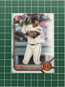 ★TOPPS MLB 2022 BOWMAN #BP-60 RICARDO GENOVES［SAN FRANCISCO GIANTS］ベースカード「PAPER PROSPECTS」「1st」★