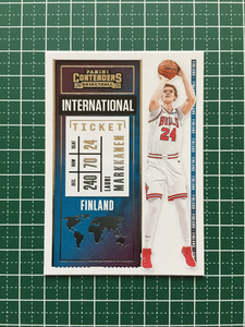 ★PANINI 2020-21 NBA CONTENDERS #17 LAURI MARKKANEN［CHICAGO BULLS］インサートカード「INTERNATIONAL TICKET」★