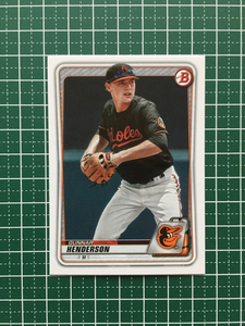 ★TOPPS MLB 2020 BOWMAN #BP-134 GUNNAR HENDERSON［BALTIMORE ORIOLES］ベースカード PROSPECTS プロスペクト 20★