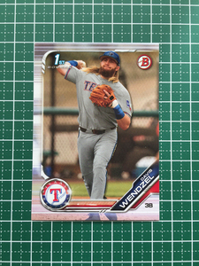 ★TOPPS MLB 2019 BOWMAN DRAFT #BD-81 DAVIS WENDZEL［TEXAS RANGERS］ベースカード 1st 19★