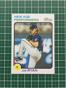 ★TOPPS MLB 2022 HERITAGE #NAP-18 JOE RYAN［MINNESOTA TWINS］インサートカード「NEW AGE PERFORMERS」ルーキー「RC」★