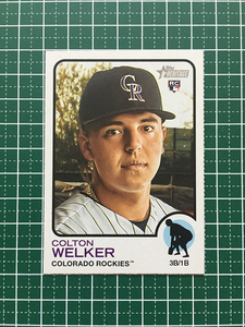 ★TOPPS MLB 2022 HERITAGE #281 COLTON WELKER［COLORADO ROCKIES］ベースカード「BASE」ルーキー「RC」★