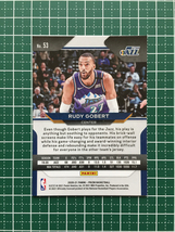 ★PANINI 2020-21 NBA PRIZM #53 RUDY GOBERT［UTAH JAZZ］ベースカード「BASE」★_画像2