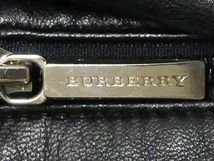 即決★BURBERRY BLACK LABEL★メンズL レザートロングコート バーバリーブラックレーベル 黒 ノバチェック 本革 ジャケット 本皮 三陽商会_画像6