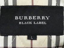 即決★BURBERRY BLACK LABEL★メンズL レザートロングコート バーバリーブラックレーベル 黒 ノバチェック 本革 ジャケット 本皮 三陽商会_画像8