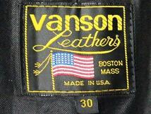 即決★アメリカ製 VANSON★W30 レザーパンツ バンソン 茶 USA製 本革 ライダースパンツ 本皮 パンクロック ライディング ツーリング_画像7