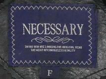 即決★NECESSARY★メンズM位 レザートレンチコート ネセサリー F ブラック 本革 ジャケット 本皮 ビジネス 革ジャン ロング ユニセックス_画像7