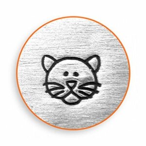 彫金刻印 Cat Face＊猫の顔　イラスト系デザイン　生き物　動物　インプレスアート　道具 工具 ツール ImpressArt