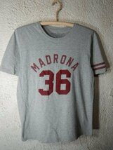 to6834　A DAY IN THE LIFE　ユナイテッド　アローズ　半袖　tシャツ　MADRONA　ナンバリング　デザイン　フロッキープリント　送料格安_画像1