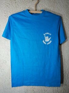 to6828　レア　Hanes　ヘインズ　80ｓ　アメリカ製　vintage　ビンテージ　半袖　tシャツ　HAWAII HANG LOOSE　ハンドサイン　ハングルース