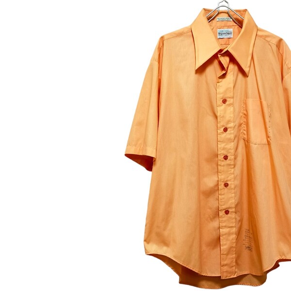 古着 career club 半袖シャツ 芯入り襟 ヴィンテージ 70s アメリカ製