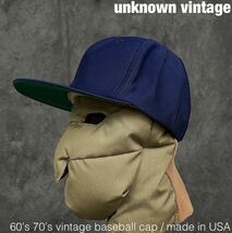 60s 70s ビンテージ USA製 ベースボールキャップ vintage cap 80s 90s_画像1