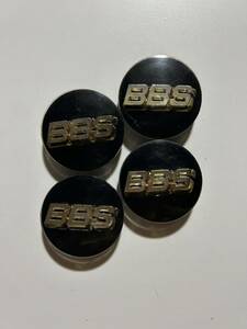 ［50］★純正品★BBS センターキャップ ブラック　ゴールド 70mm 4個