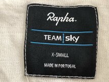 GZ490 ラファ Rapha クラブジャージ CLUB JERSEY 半袖 白 黒 XS TEAM sky ※汚れ_画像7