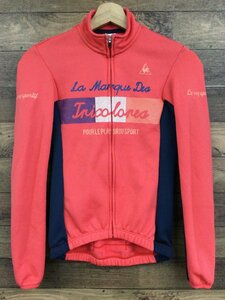 GF087 ルコックスポルティフ le coq sportif 裏起毛 長袖 サイクルジャージ オレンジ M