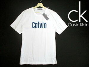 国内正規品▼ 新品　即決　安い！　カルバンクライン　CK　半袖Tシャツ　白　フロントロゴ　Lサイズ　CALVIN KLEIN JEANS　ホワイト