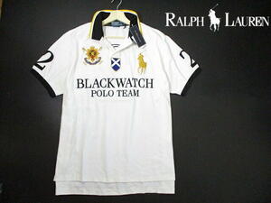 定価16500円■ 新品　ポロ ラルフローレン　ビッグポニー　ブラックウォッチ　半袖ポロシャツ　XXLサイズ　POLO RALPH LAUREN　白　鹿の子