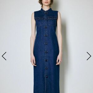 moussy デニム　ワンピース　チャイナボタン