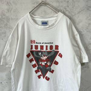 TULTEX プリント半袖Tシャツ カウボーイ　バックプリント　メキシコ製　サイズM