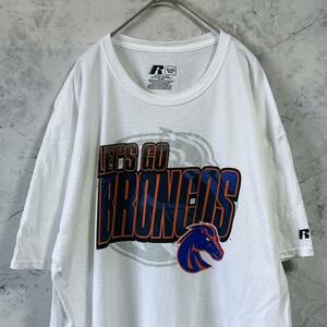 Russell Athletic ラッセルアスレティック　半袖Tシャツ NFL デンバー・ブロンコス　ロゴプリント　サイズXL