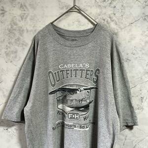 Cabela’s カベラス　半袖Tシャツ　セスナ機　飛行機　プリントTシャツ　サイズＬ