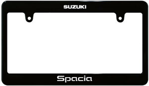 【新品・即決】ブラック ナンバーフレーム SUZUKI スズキ Spacia スペーシア 汎用