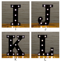 ブラック マーキーサイン アルファベット ( B ) LED ライト ランプ 電池式 照明 飾り 装飾 誕生日 結婚式 パーティー インテリア_画像4