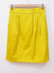  Ships SHIPS tight skirt knees height lining equipped 36 yellow group nm4214181780