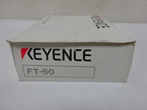 新品 KEYENCE アンプユニット DINレール取付タイプ NPN FT-50_画像1