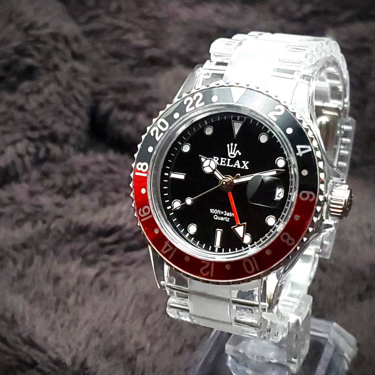 SORNA ソルナ 自動巻き 複刻新品 腕時計 カレンダー GMT(ワールド