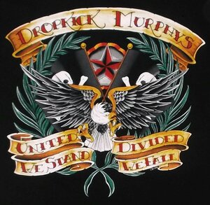 ★ドロップキック マーフィーズ Tシャツ Dropkick Murphys EAGLE - UNITED 黒 L 正規品