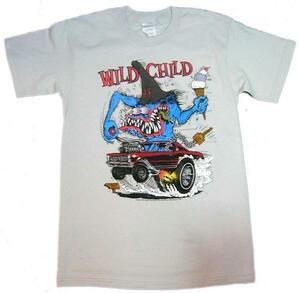★ラット フィンク Tシャツ Wild Child - S 新品,正規品 ワイルド チャイルド RAT FINK GTO mooneyes