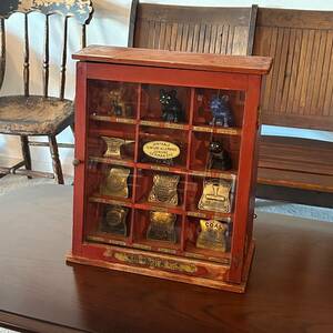 【Antique】~1920s Display Glass Case ディスプレイ ガラスケース ショーケース ストア ショップ 什器 ヴィンテージ アンティーク