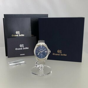 マスターショップ限定 極美品 グランドセイコー 腕時計 SBGA075 9R65-0BD0 スプリングドライブ ブルー文字盤 デイト GS メンズの画像2