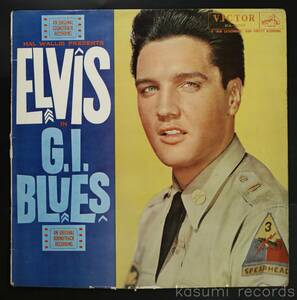 [ внутренний первая версия LP] L vi s* Press Lee ELVIS PRESLEY/G.I. блюз G.I.BLUES( средний внизу товар,MONO,RA-5001, винт jacket )