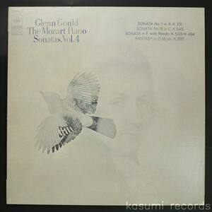 【国内初版LP】グレン・グールド GLENN GOULD/モーツァルト:ピアノソナタ全集 VOL.4(並品,盤良,SOCO-60,1973)
