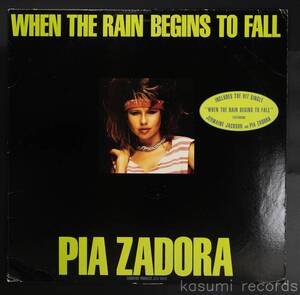 【US盤LP】PIA ZADORA/WHEN THE RAIN BEGINS TO FALL(並品,84年SYNTH)