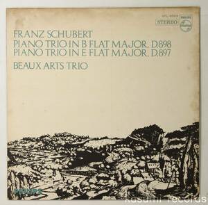 【国内盤LP】ボーザール三重奏団/シューベルト:ピアノ三重奏曲(並品,PHILIPS,Beaux Arts Trio)