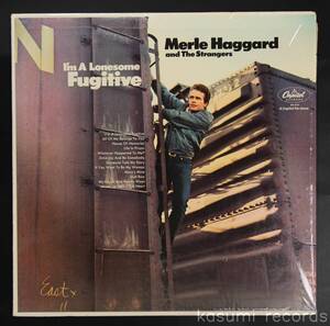 【US盤LP】MERLE HAGGARD AND THE STRANGERS/I'M A LONESOME FUGITIVE(並良品,カントリーホンキートンク)