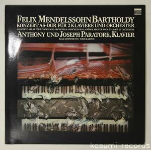 【独盤LP】ウロシュ・ラヨヴィチ/メンデルスゾーン:2台のピアノのための協奏曲(並良品,80年,DMM,SCHWANN)