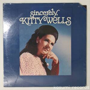 【US-ORIG.LP】KITTY WELLS/SINCERELY(並良品,72年カントリーボーカル,DECCA)