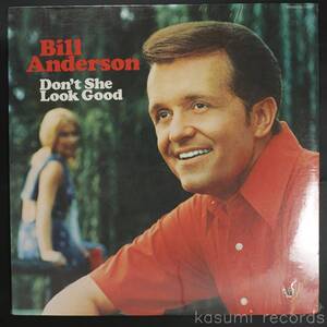 【US盤LP】BILL ANDERSON/DON'T SHE LOOK GOOD(並良品,72年ポップカントリー,未開封,SEALED)