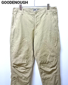 M【GOODENOUGH PANTS BEIGE グッドイナフ パンツ ベージュ 90's】