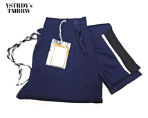 L ¥20,900 未使用【YSTRDY's TMRRW TAPERED LEG GYMASIUM PANTS - NAVY (YT-P0211) イエスタデイズトゥモロウ テーパード トラックパンツ】_画像5