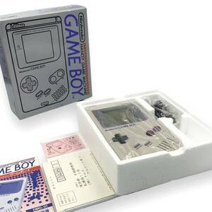 ★美品★ 任天堂 初代 ゲームボーイ 本体 DMG-01 箱説 ハガキ付き Nintendo GAME BOY