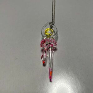 ガラス細工バレリーナネックレス