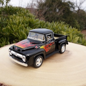 【送料350円】ＦＯＲＤ Ｆ－１００ ミニカー パンプキン ファイヤー ブラック ダイキャスト フォード ５０年代 アメ車